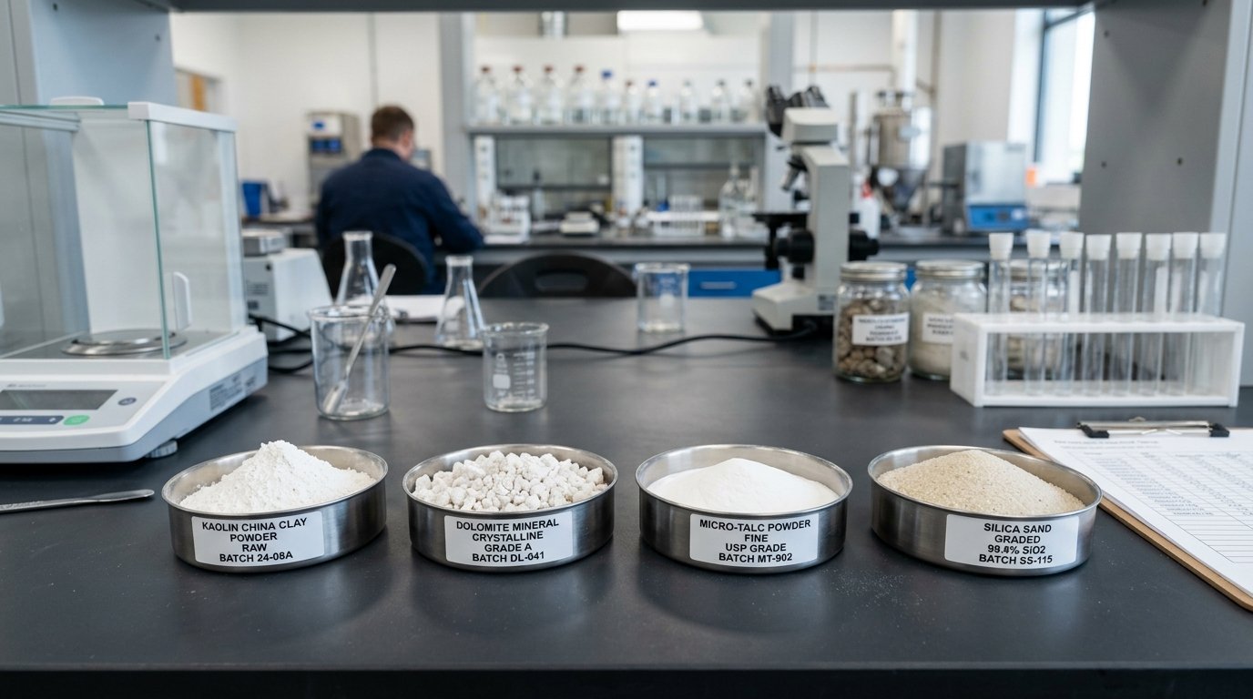 Laboratory Quality Control of Minerals