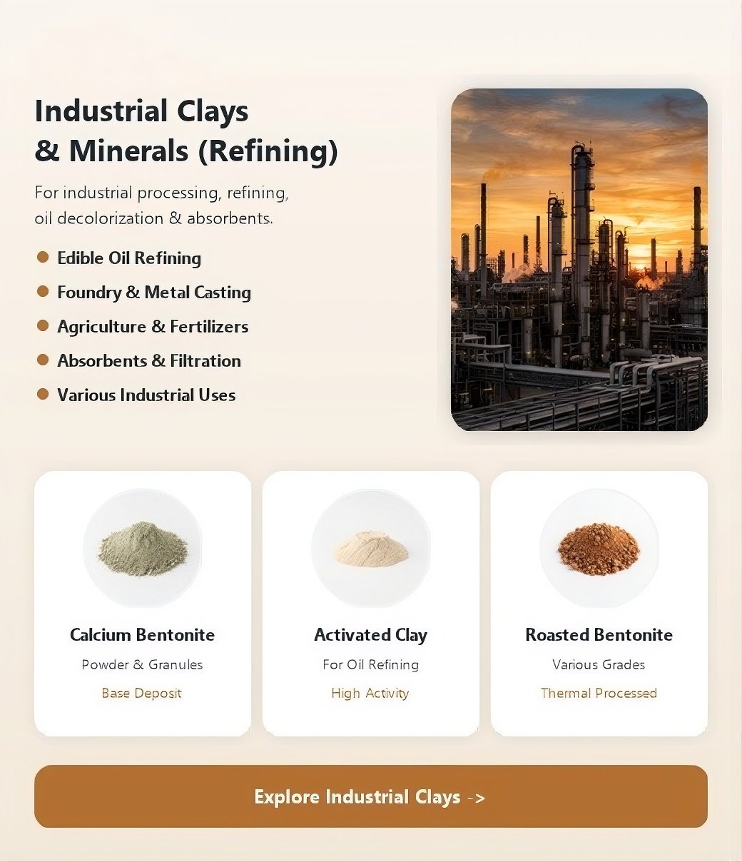 Activated Bleaching Clay – High Performance Bleaching Earth for Oil Refining